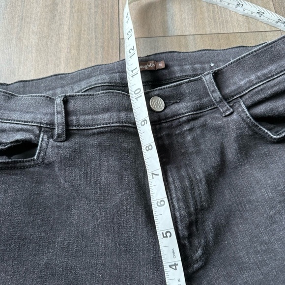 J. McLaughlin women’s aiko wide leg crop stretch high rise jeans black - Picture 5 of 7